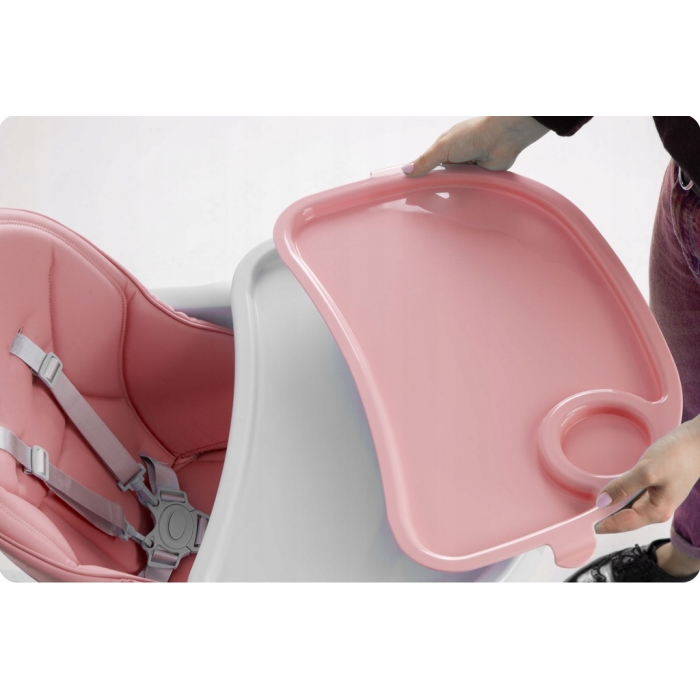 Scaun de masa cu roti Ricokids Tugo roz - 3 | YEO