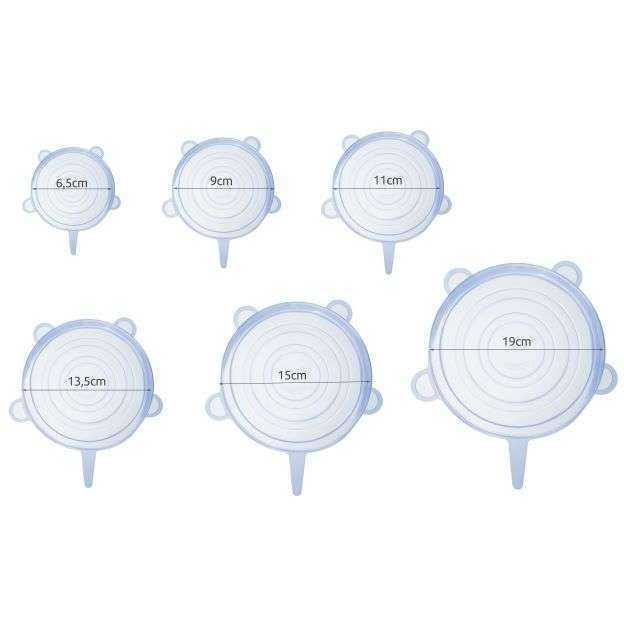 Set 6 capace flexibile din silicon iso trade - 1 | YEO