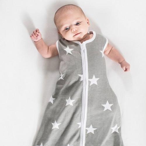 Sleeping bag summer 130 cm jersey little star grey