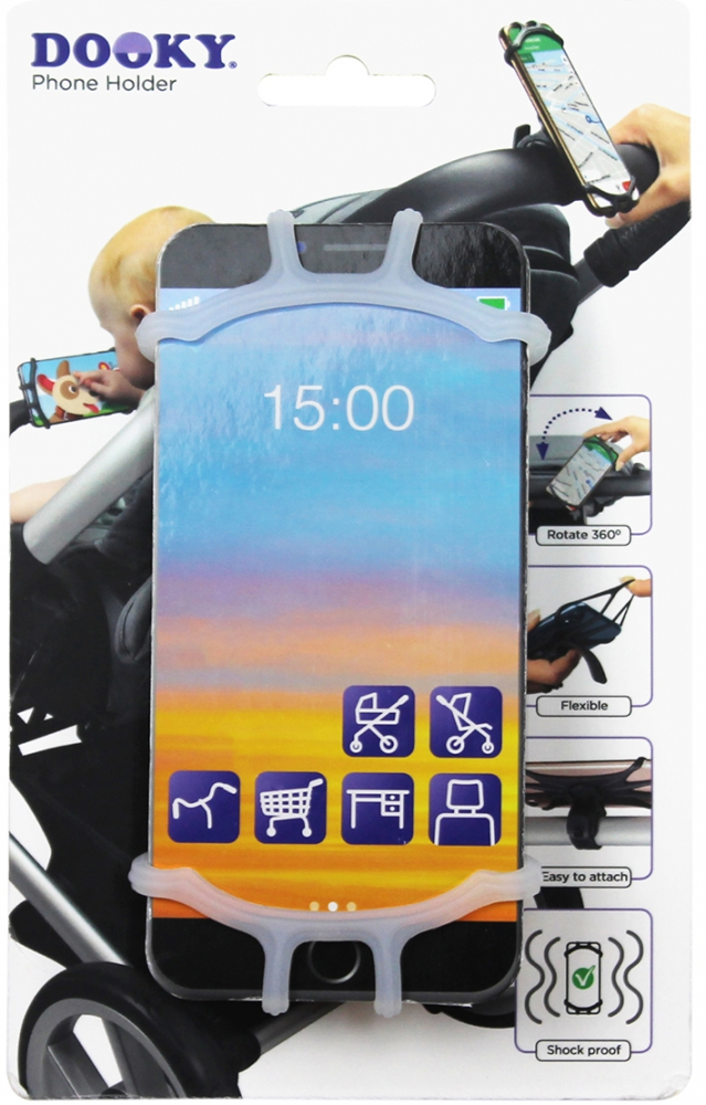 Suport universal pentru telefon Dooky transparent accesorii imagine 2022