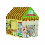 Cort de joaca pentru copii supermarket multicolor LeanToys 103x93x69 cm