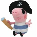 Jucarie din plus george pirat Peppa Pig 22 cm