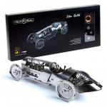 Kit Puzzle mecanic 3D metal TimeForMachine model masina de curse vintage Silver Bullet