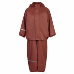 Set jacheta+pantaloni impermeabil cu fleece pentru vreme rece ploaie si vant CeLaVi Mahogany 100 cm