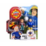 Set figurine Pompierul Sam Derek si Steele cu accesorii