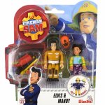 Set figurine Pompierul Sam Elvis si Mandy cu accesorii