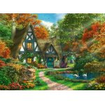 Puzzle Ravensburger Cottage in the Fall 500 piese
