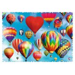 Puzzle Trefl crazy shapes colorful balloons 600 piese dificile