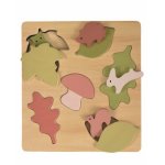 Puzzle animale si frunze egmont toys