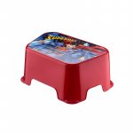 Scaun inaltator pentru copii tip taburet din plastic Superman Tuffex 21x32x15 cm rosu