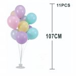 Set 11 baloane multicolore cu suport 107 cm