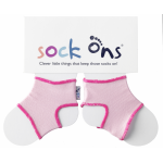 Sosete elastice Sock-Ons Baby 0-6 luni roz