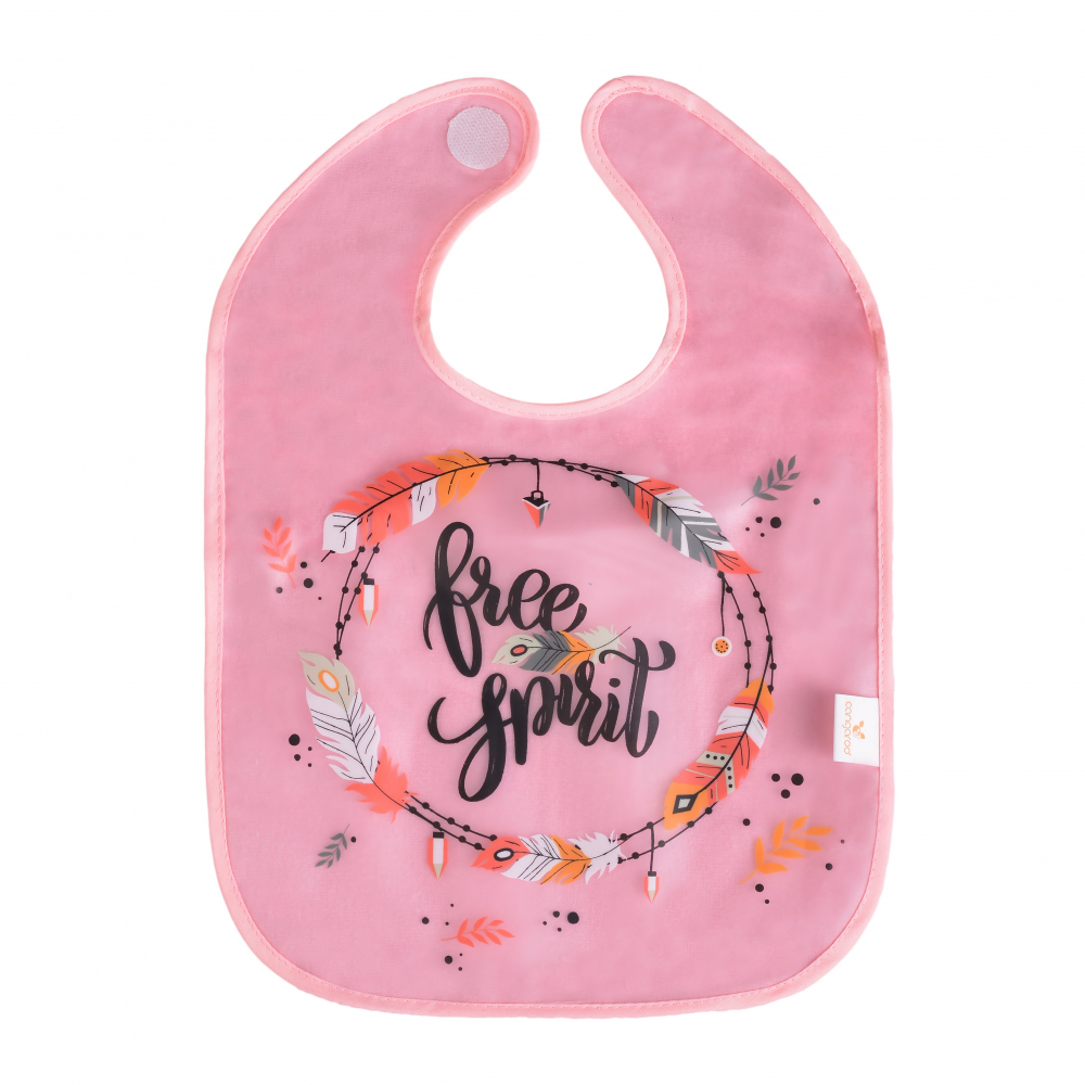 Baveta impermeabila cangaroo wild berry pink