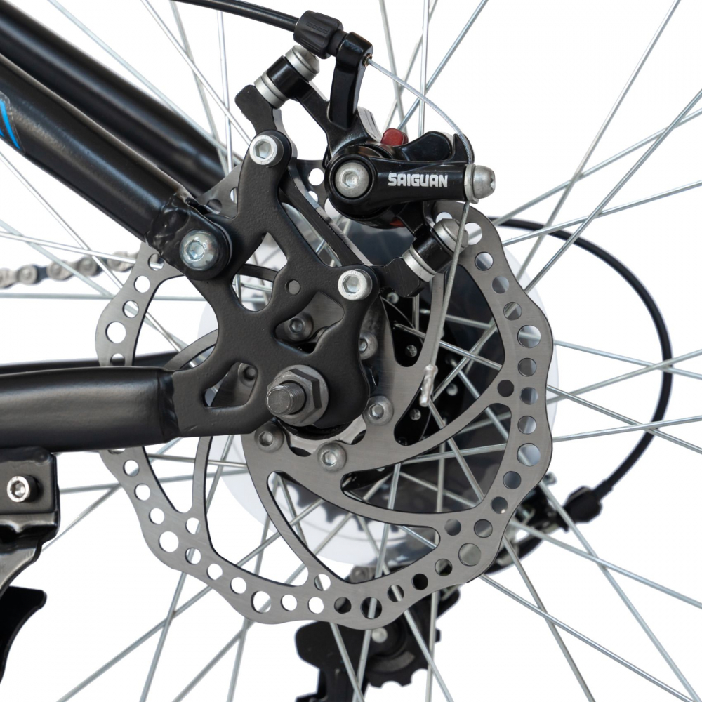 Bicicleta MTB-HT 27.5 inch Velors V2760D albastru cu design negru 27.5 imagine 2022 protejamcopilaria.ro