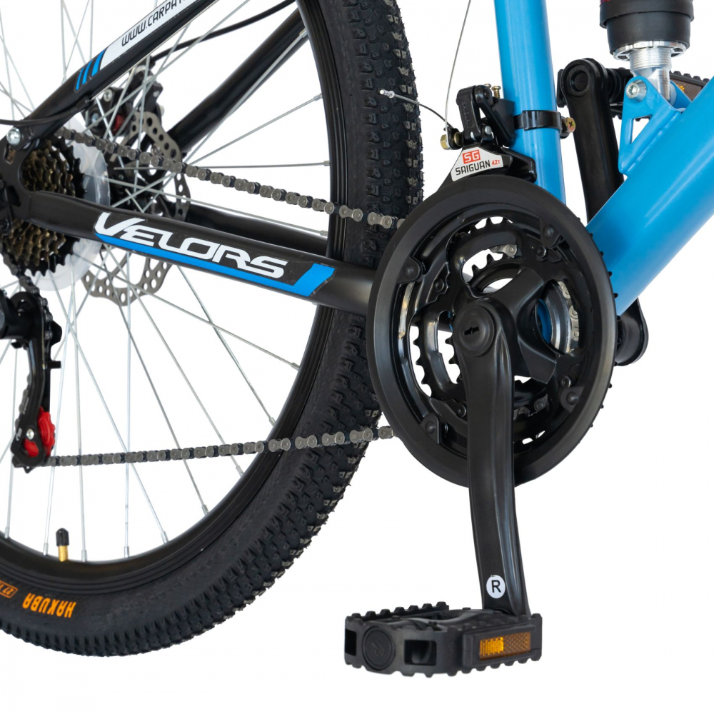 Bicicleta MTB-HT 27.5 inch Velors V2760D albastru cu design negru - 2