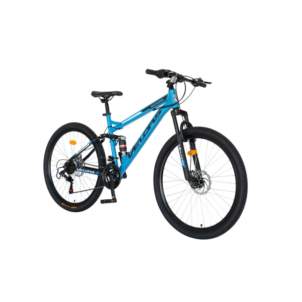 Bicicleta MTB-HT 27.5 inch Velors V2760D albastru cu design negru - 5