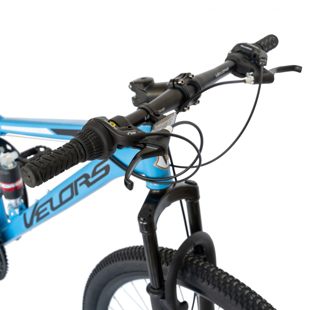 Bicicleta MTB-HT 27.5 inch Velors V2760D albastru cu design negru - 6