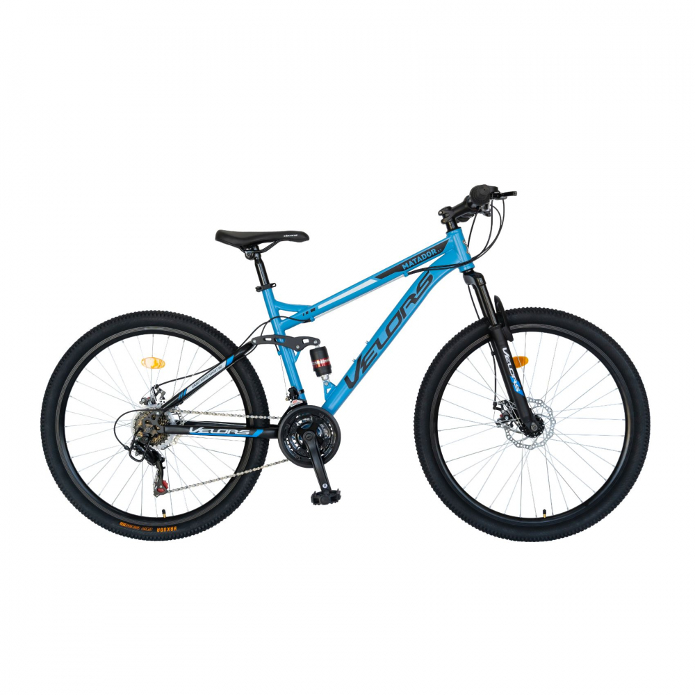 Bicicleta MTB-HT 27.5 inch Velors V2760D albastru cu design negru - 9