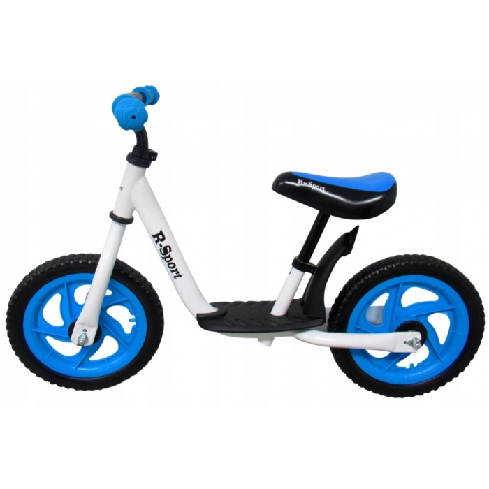 Bicicleta fara pedale cu suport pentru picioare R5 albastru R-Sport albastru imagine 2022 protejamcopilaria.ro