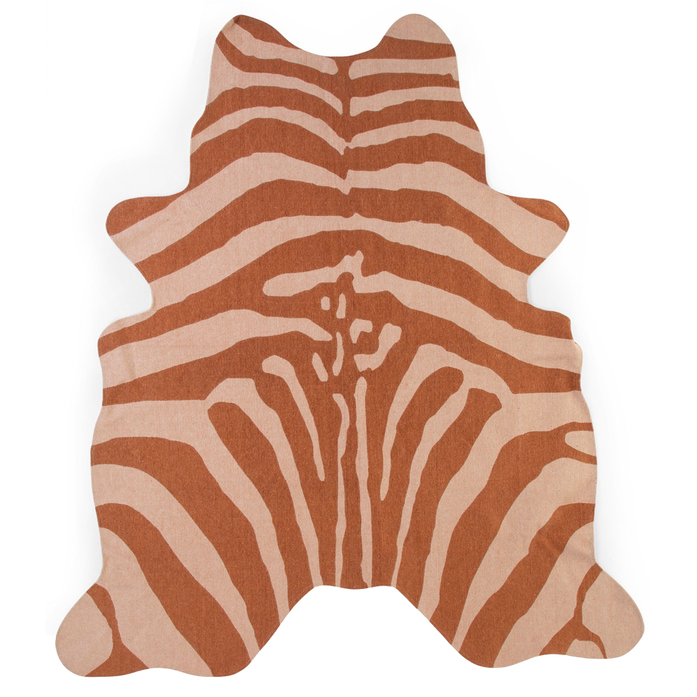 Covor bumbac 145x160 cm Zebra nude Childhome - 3
