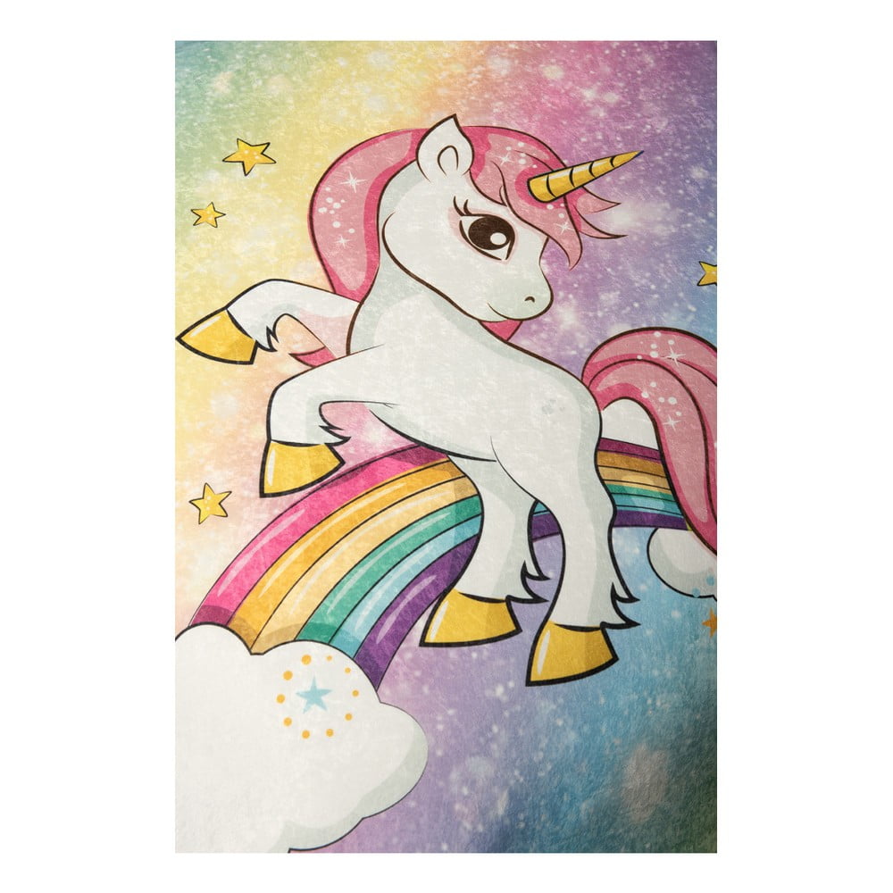 Covor antiderapant pentru copii Unicorn 150x200 cm