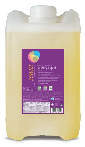 Detergent ecologic lichid pentru rufe albe si colorate Lavanda 10L Sonett 10L imagine 2022 protejamcopilaria.ro