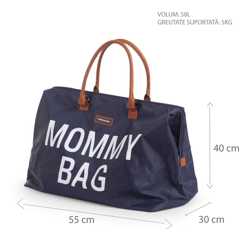 Geanta de infasat Mommy Bag bleumarin Childhome - 3