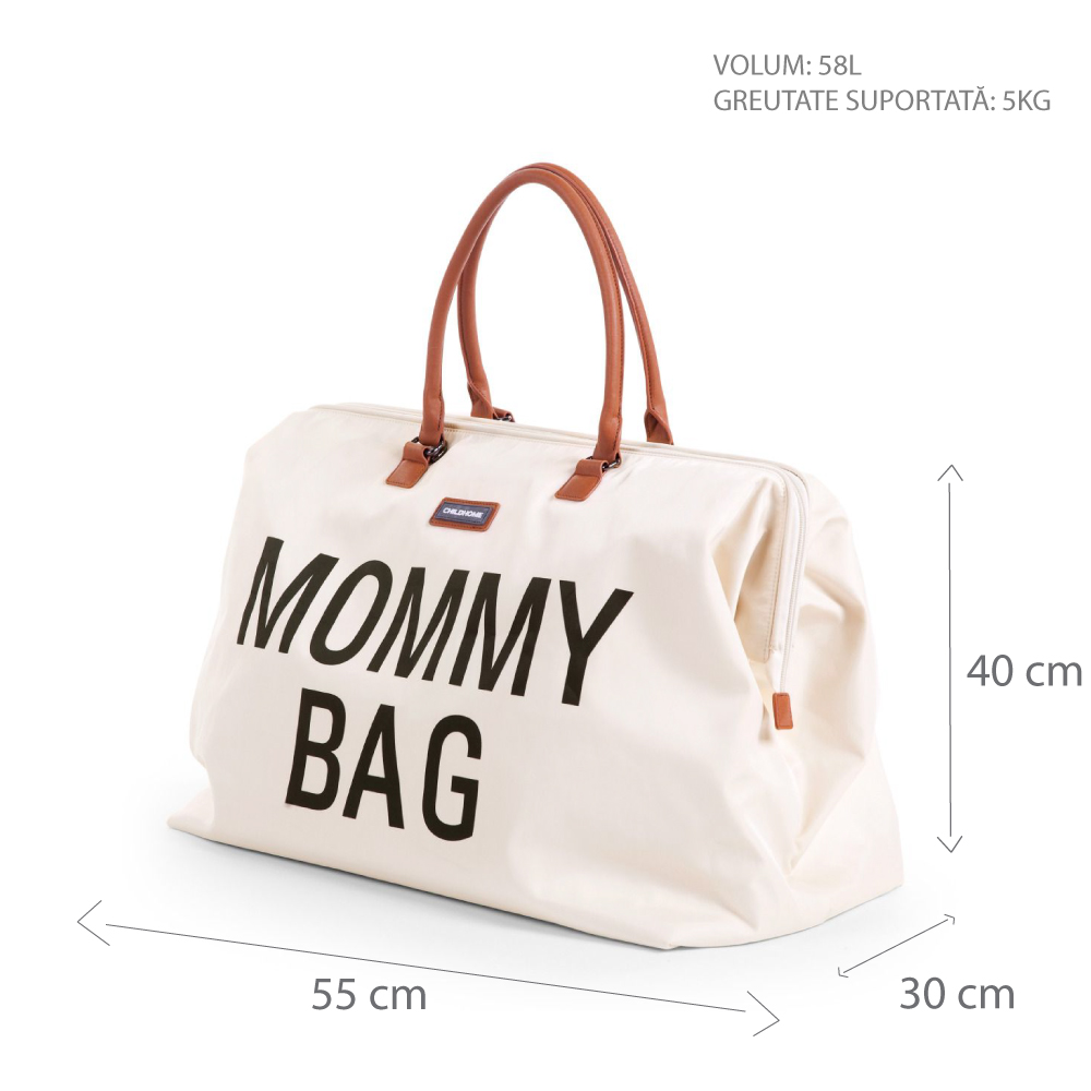 Geanta de infasat Mommy Bag ecru Childhome - 3