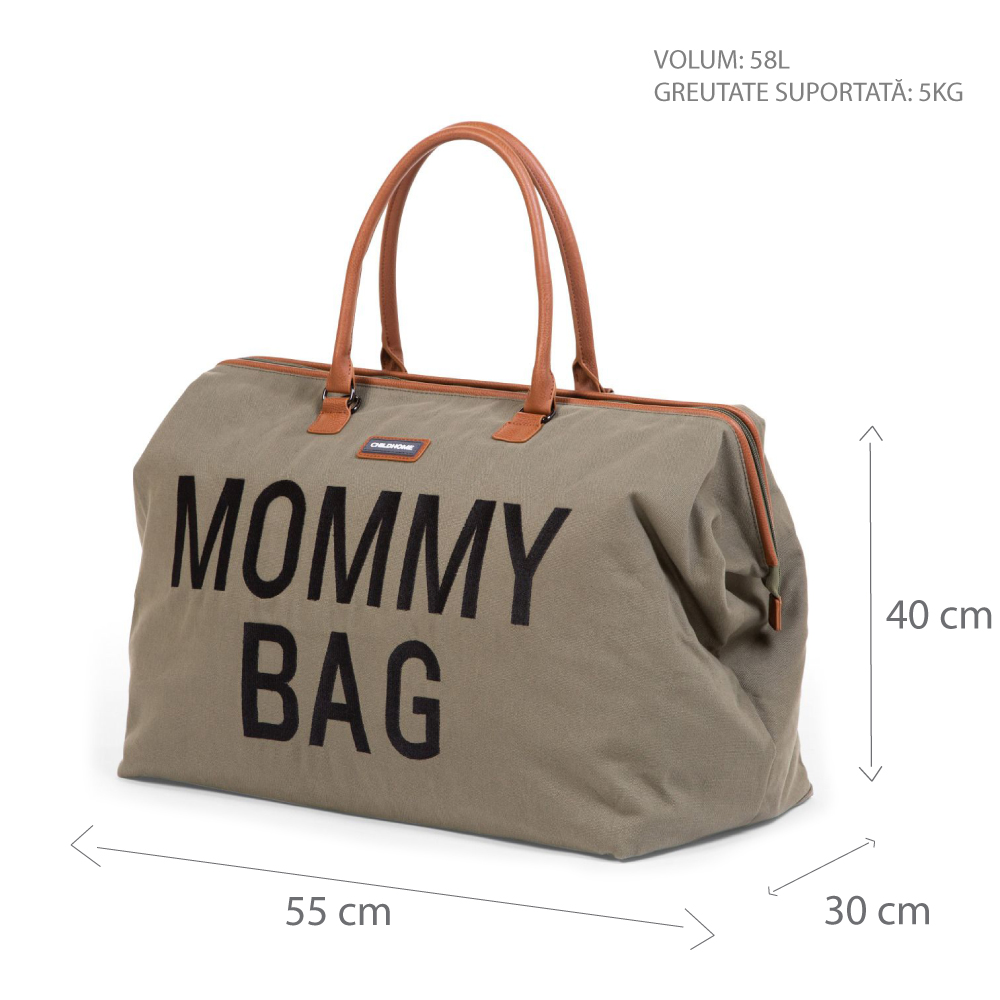 Geanta de infasat Mommy Bag kaki Childhome - 3