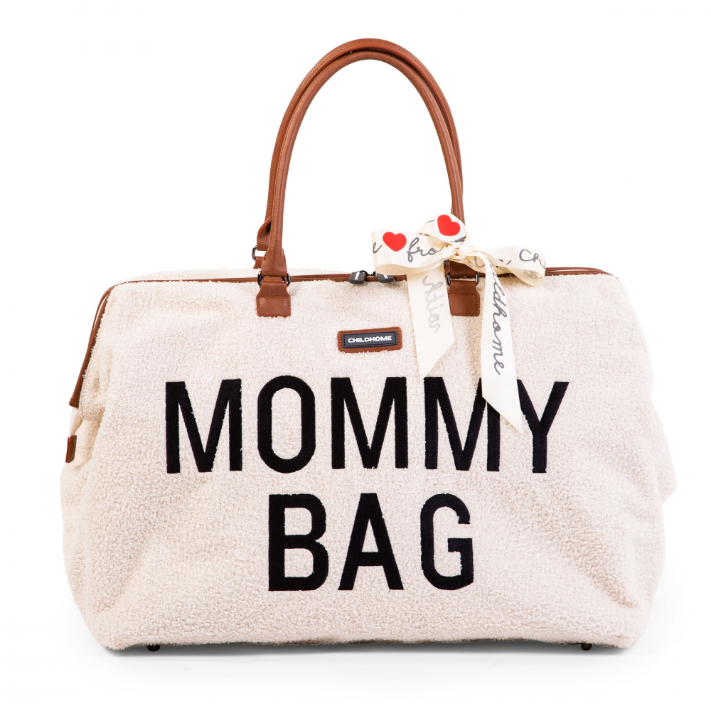 Geanta de infasat Mommy Bag teddy ecru Childhome - 5