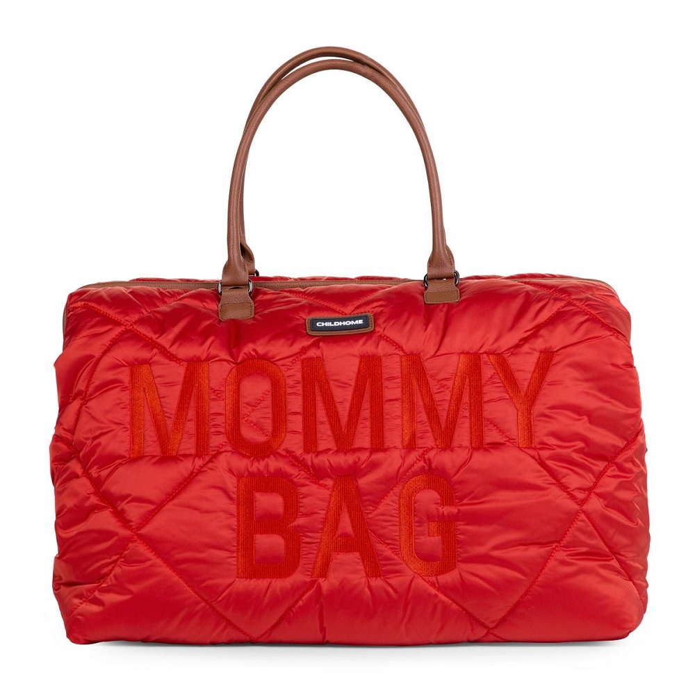 Geanta de infasat matlasata Childhome Mommy Bag rosu - 7