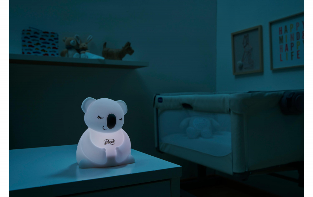 Lampa de veghe chicco reincarcabila cu lumini multicolore koala 0 luni+