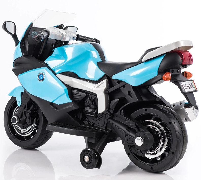 Motocicleta electrica cu scaun de piele Nichiduta Racing Blue - 2
