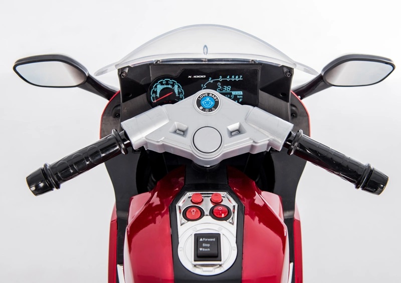 Motocicleta electrica cu scaun de piele Nichiduta Racing Blue - 7