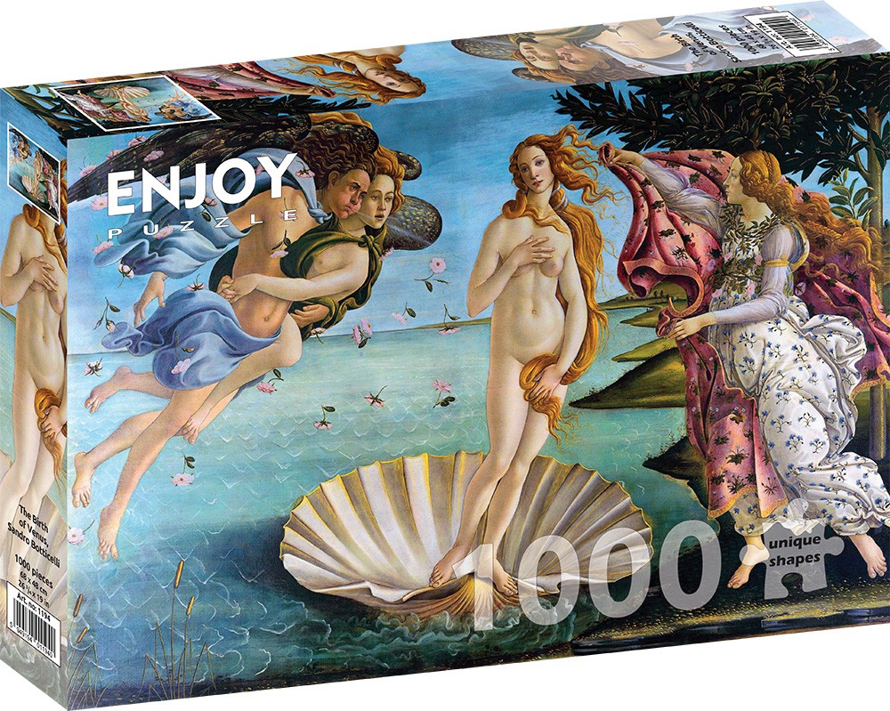 Puzzle 1000 piese Sandro Botticelli: The Birth of Venus