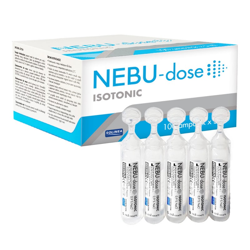 Ser fiziologic izotonic Solinea NEBU-dose concentratie 0.9 100 monodoze x 5 ml - 1 | YEO