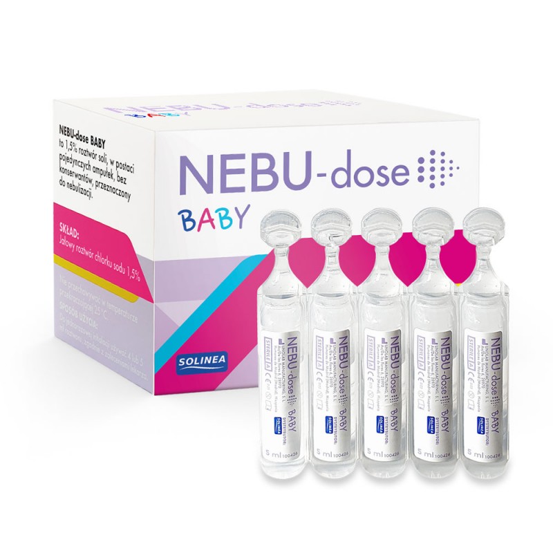 Solutie salina Solinea NEBU-dose Baby concentratie 1.5 30 monodoze x 5 ml pentru bebelusi si copii - 1 | YEO