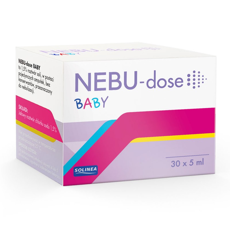 Solutie salina Solinea NEBU-dose Baby concentratie 1.5 30 monodoze x 5 ml pentru bebelusi si copii - 2 | YEO