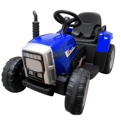 Tractor electric pe baterie si muzica C1 albastru R-Sport Albastru