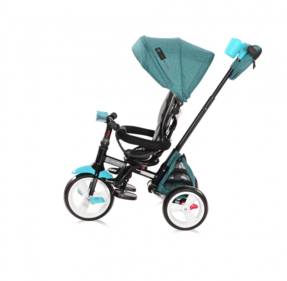 Tricicleta multifunctionala 4 in 1 Enduro scaun rotativ Green Luxe LORELLI