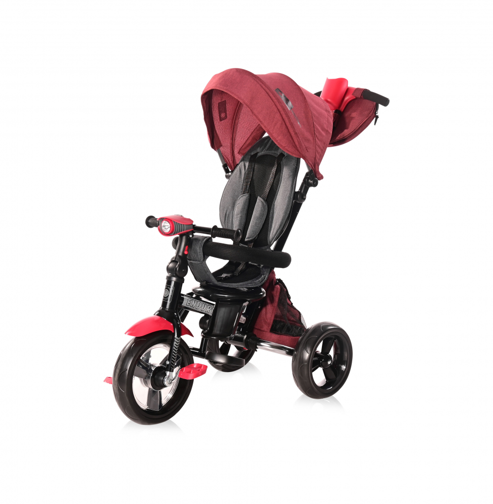Tricicleta multifunctionala 4 in 1 Enduro scaun rotativ Red Black Luxe