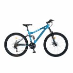 Bicicleta MTB-HT 27.5 inch Velors V27/60D albastru cu design negru
