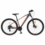 Bicicleta MTB-HT schimbator Shimano Altus 24 viteze 27.5 inch Carpat C27/59AH negru cu portocaliu