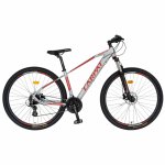 Bicicleta MTB-HT schimbator Shimano Altus 24 viteze 29 inch Carpat C29/59AH gri cu rosu