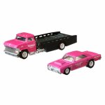 Hot wheels transportator horizon hauler cu masinuta dodge dart 68 scara 1 la 64