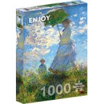 Puzzle 1000 piese Claude Monet: Woman with a Parasol Madame Monet and Her Son