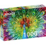 Puzzle 1000 piese Colorful Peacock
