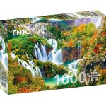 Puzzle 1000 piese Plitvice Waterfalls in Autumn