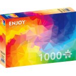 Puzzle 1000 piese Rainbow Gradient Poligonal Swirl