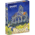 Puzzle 1000 piese Vincent Van Gogh: The Church in Auvers-sur-Oise